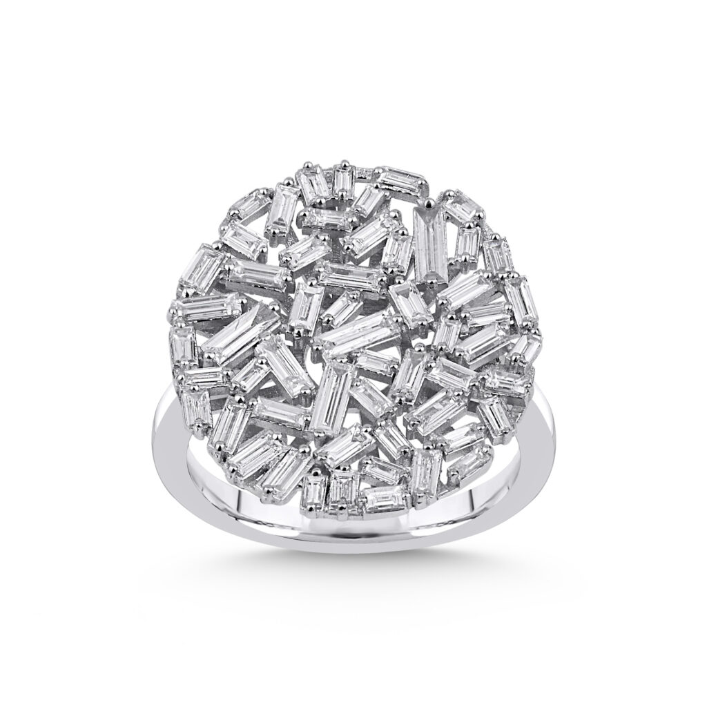 Pırlanta Baget Yüzük 1, 31 Ct Tasarım by Time of Jewels
